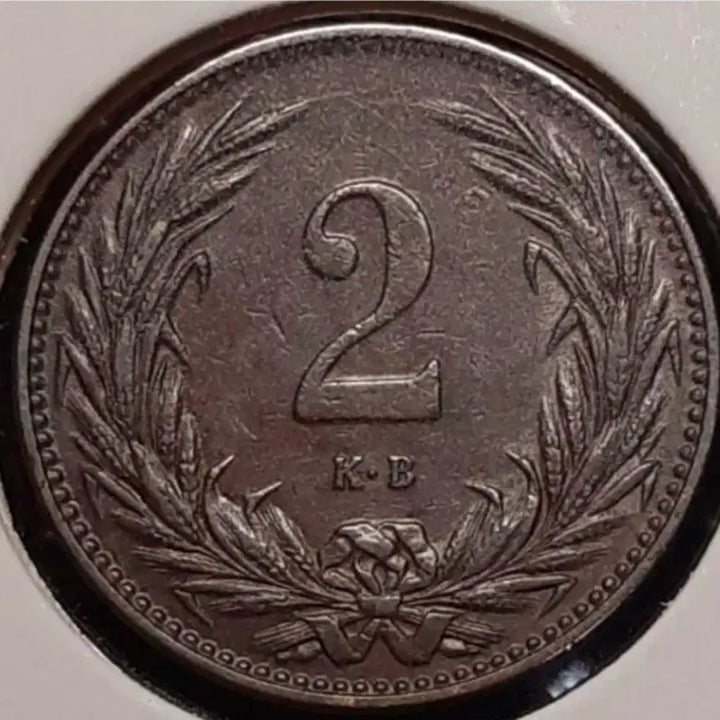 [BUNJANG] Hungary 1895 2 Filler Coin / 헝가리 준미사용 1895년 2필러.외국주화.주화 화폐 동전