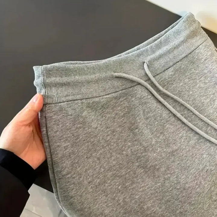 [BUNJANG] Gray Crop Hoodie and Mini Skirt Set / 회색 크롭 후드 집업.스커트세트 66사이즈()