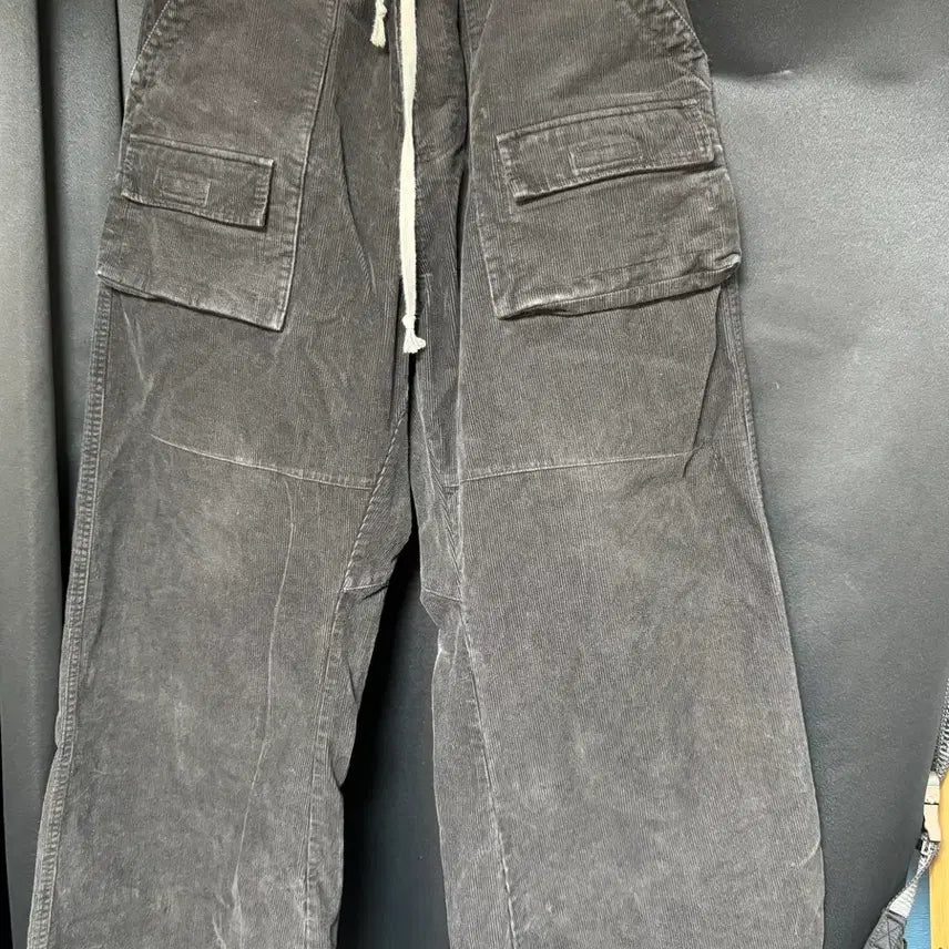 [BUNJANG] Polytelu Heavy Front Cargo Pajama Charcoal / [4] 폴리테루 헤비 프론트 카고 파자마 차콜