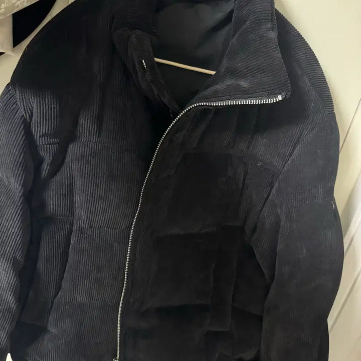 [BUNJANG] Solid Homme Corduroy Padded Jacket Black / [46] 솔리드옴므 코듀로이 패딩 블랙
