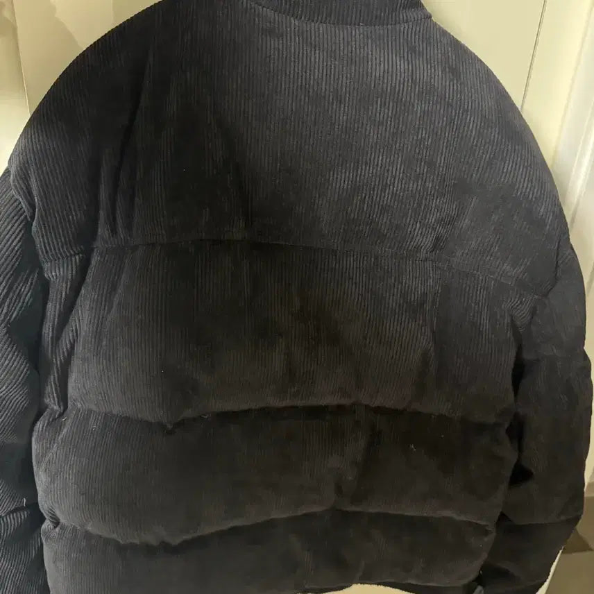 [BUNJANG] Solid Homme Corduroy Padded Jacket Black / [46] 솔리드옴므 코듀로이 패딩 블랙