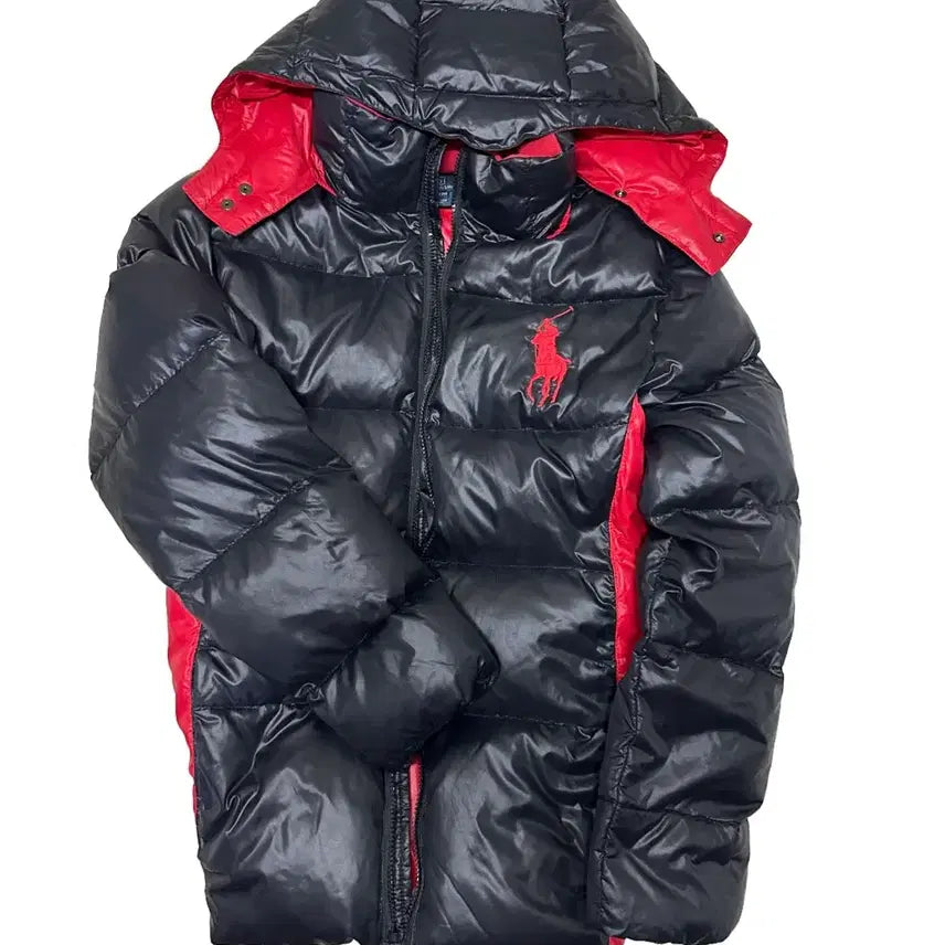 [BUNJANG] Polo Big Pony Padded Jacket / 폴로 빅포니 유광패딩