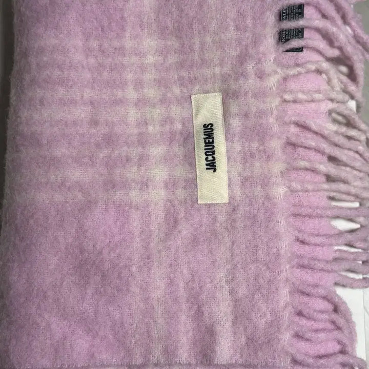 [BUNJANG] Jacquemus Pink Mohair Wool Scarf / 자크뮈스 핑크 모헤어 울 머플러