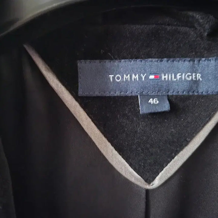 [BUNJANG] Tommy Hilfiger Black Velvet Jacket (Size 95) / 타미힐피거 블랙 벨벳 자켓 95사이즈
