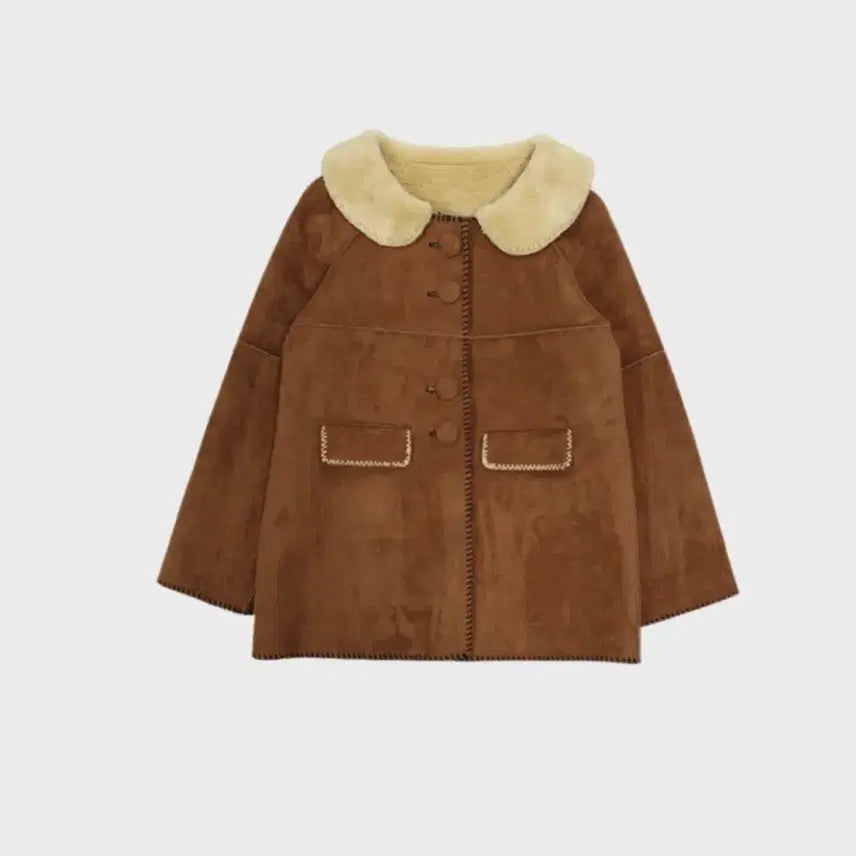 [BUNJANG] Freckle Round-Collar Midi Shearling Coat / 증정+택포)A타입 라운드카라 미디 시어링코트 프레클