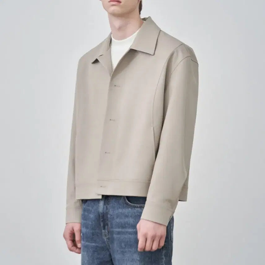 [BUNJANG] Drawfit Minimal Soft Wool Jacket - Cream (Size M) / [M] 드로우핏 미니멀 소프트 울 자켓 CREAM