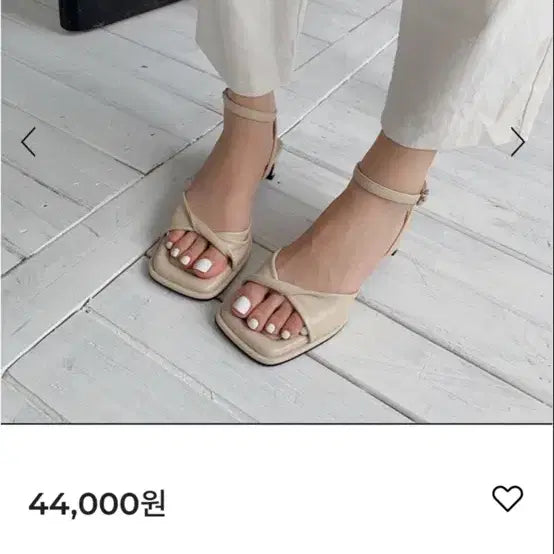 [BUNJANG] Luna Martin Twisted Mid Sandal Heels Ivory / (미착용) 루나마틴 꼬임 미들 샌들힐 235 아이보리(정가 44,000원