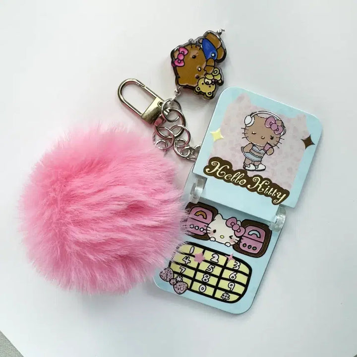 [BUNJANG] Kitty Phone Design Keyring / 키티 폰디자인 키링 (2종류)