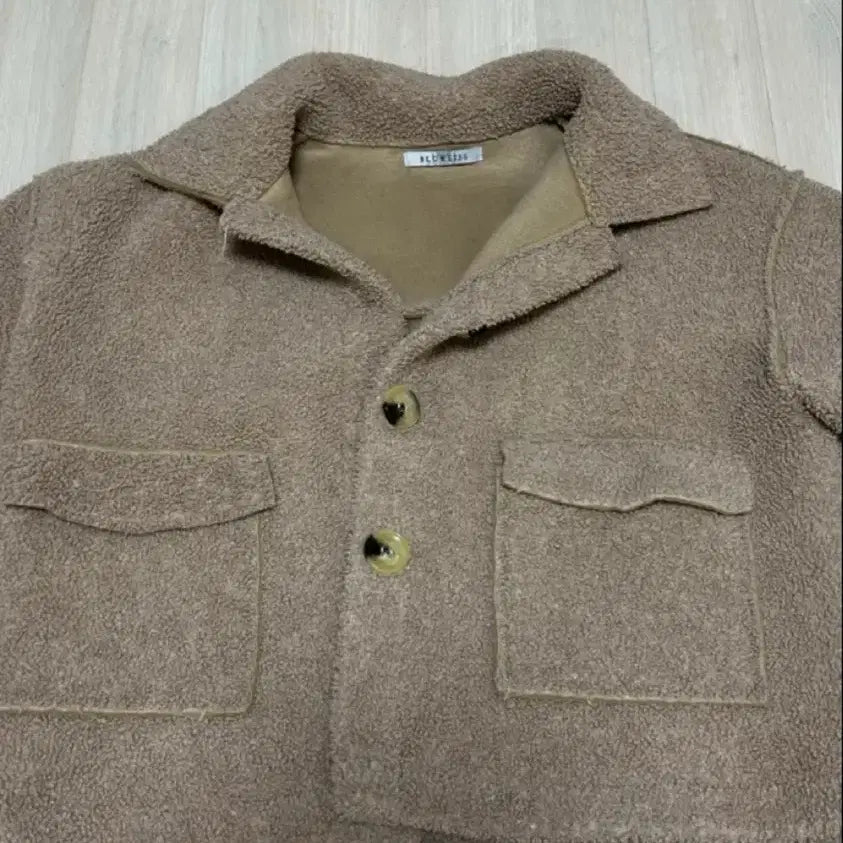 [BUNJANG] Blue Lace Poodle Jacket / 블루레이스 뽀글이 자켓