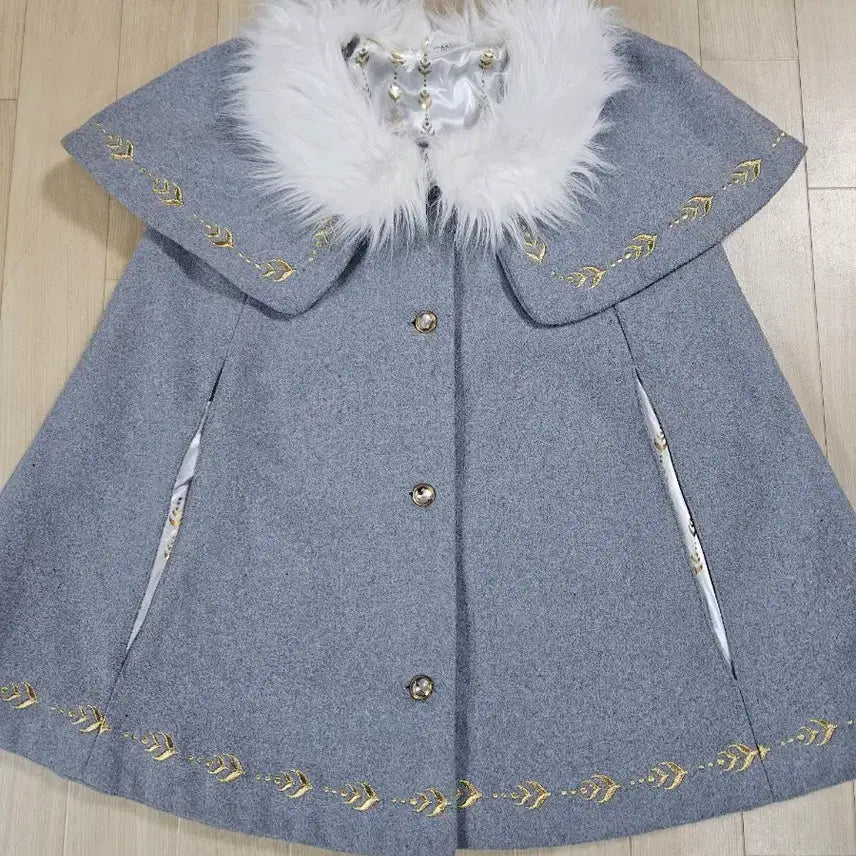 [BUNJANG] Disney Elsa Cape Coat / 디즈니 키즈 엘사 케이프 코트망토 7/8세