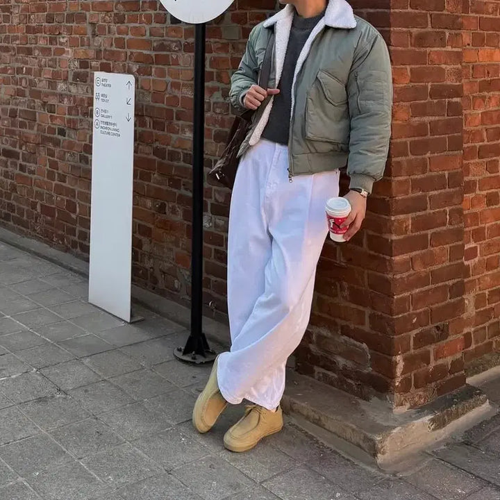 [BUNJANG] Heavy Nylon Aviator Mustang Jacket / 헤비 나일론 항공 무스탕