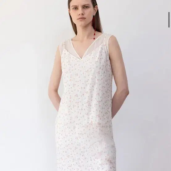 [SOLD OUT] 루에브르 시어드레스 라이트오렌지 S 새상품