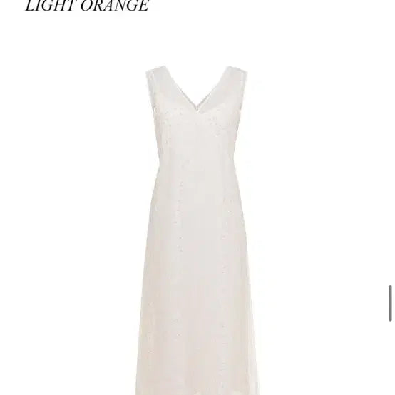 [SOLD OUT] 루에브르 시어드레스 라이트오렌지 S 새상품