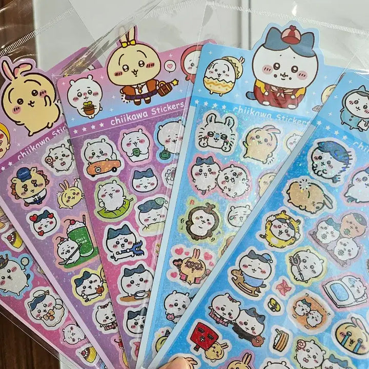 [BUNJANG] Chiikawa Sticker Set (Bundle Set) / (5장일괄)치이카와 먼작귀 스티커세트
