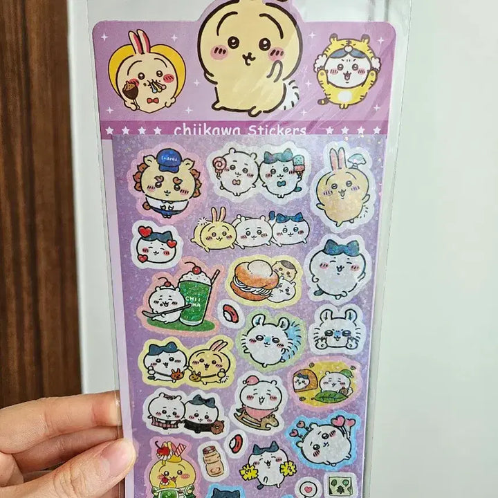 [BUNJANG] Chiikawa Sticker Set (Bundle Set) / (5장일괄)치이카와 먼작귀 스티커세트