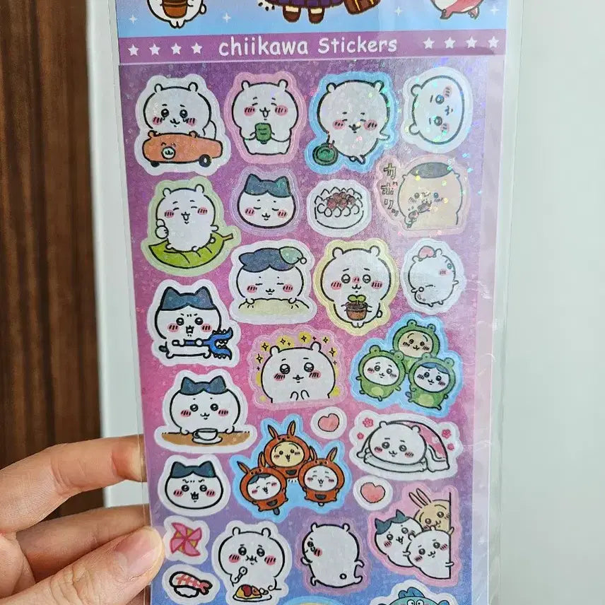 [BUNJANG] Chiikawa Sticker Set (Bundle Set) / (5장일괄)치이카와 먼작귀 스티커세트