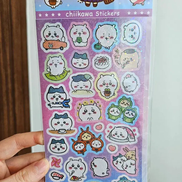 [BUNJANG] Chiikawa Sticker Set (Bundle Set) / (5장일괄)치이카와 먼작귀 스티커세트