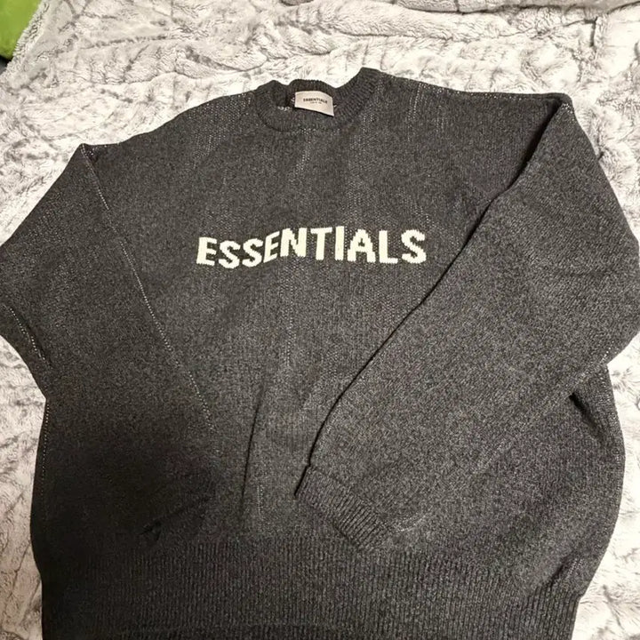 [BUNJANG] Fear of God Essentials Melange Black Knit / 피어오브갓 에센셜 멜란지 블랙 니트