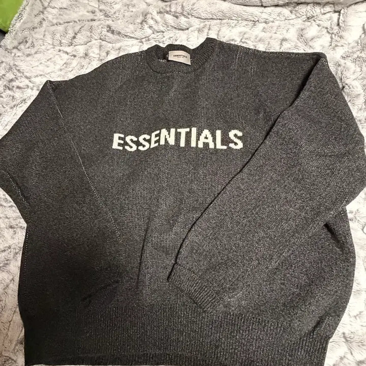 [BUNJANG] Fear of God Essentials Melange Black Knit / 피어오브갓 에센셜 멜란지 블랙 니트