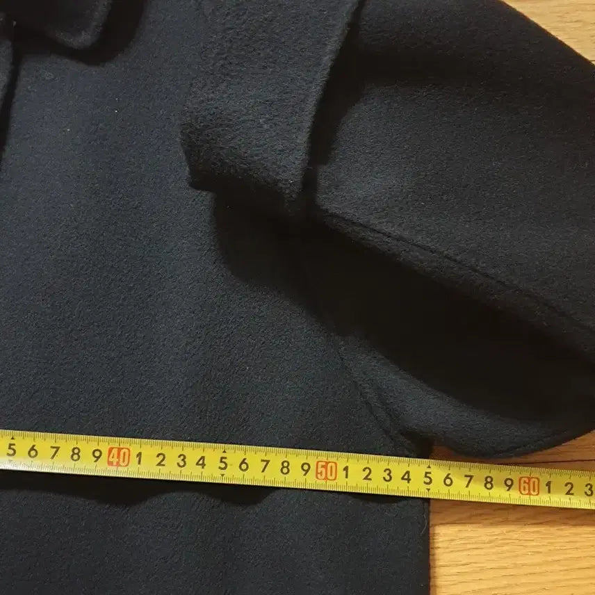 [BUNJANG] PIAZZA LUTENSE Black Wool Coat 55-66 / PIAZZA LUTENSE 블랙 모직 코트55~66