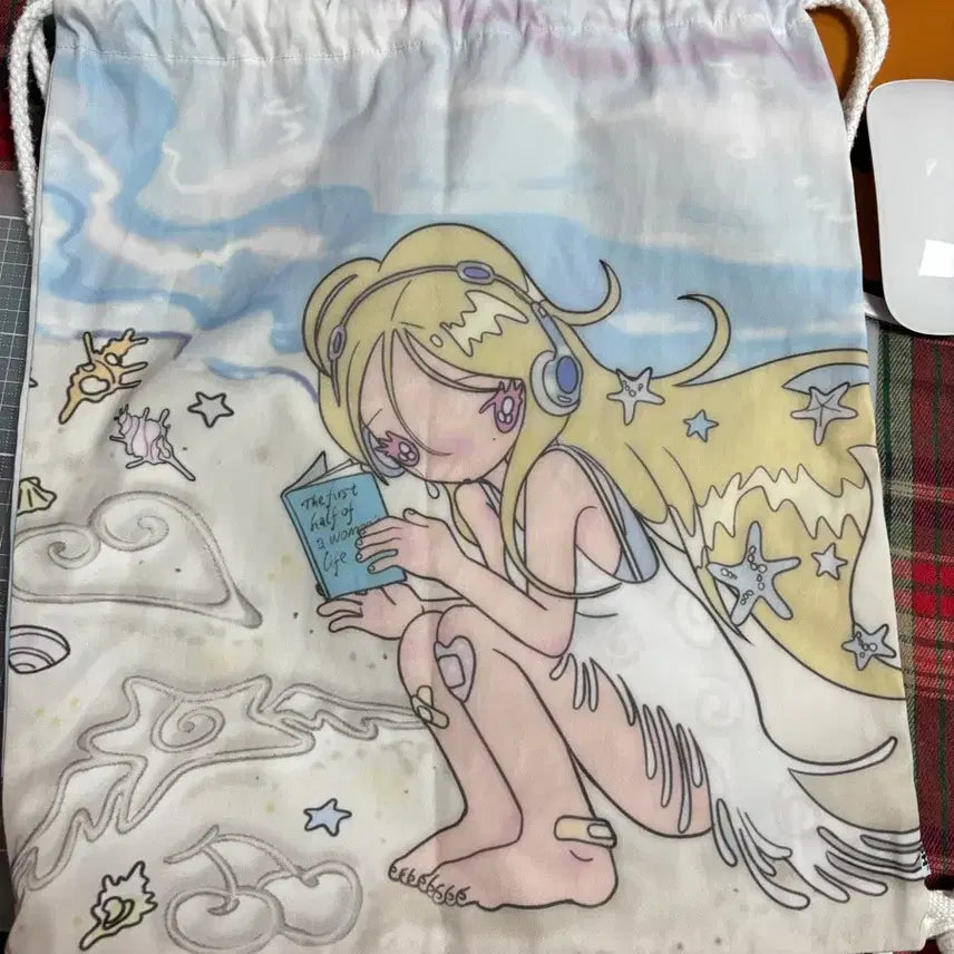 [BUNJANG] CHERISH Anime Printing String Bag / 체리쉬 CHERISH 애니 프린팅 콜라보 스트링백 판매