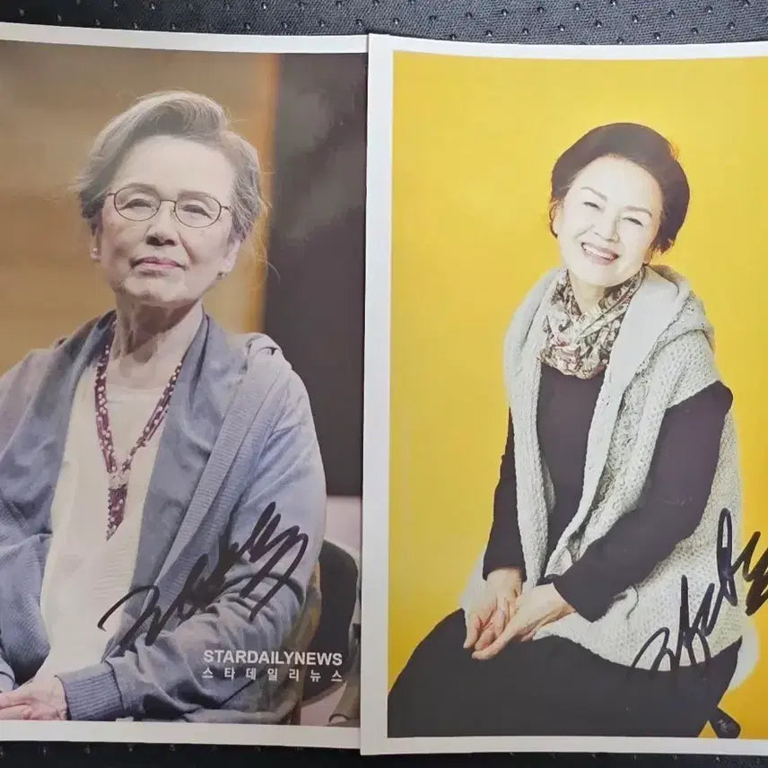 [BUNJANG] Jeong Young-sook Autographed Photo Set / 정영숙 친필 사진 싸인