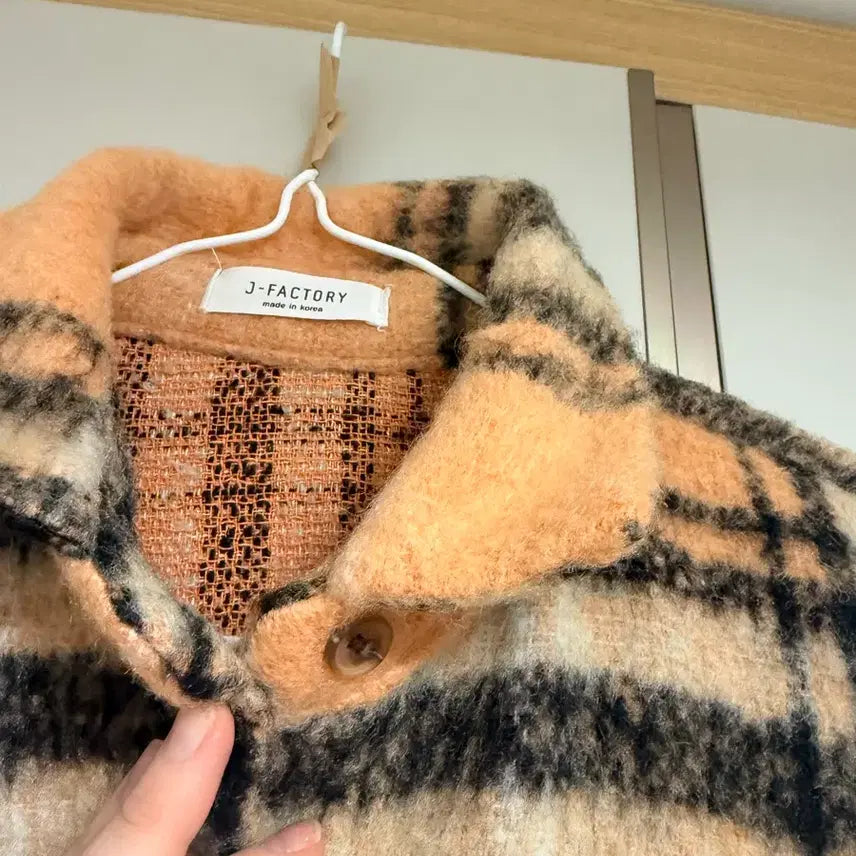 [BUNJANG] Designer Check Pattern Oversized Shirt Jacket / 미사용 디자인 브랜드 체크 자켓 셔츠 오버핏 55667788 사이즈 F