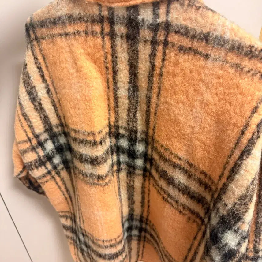 [BUNJANG] Designer Check Pattern Oversized Shirt Jacket / 미사용 디자인 브랜드 체크 자켓 셔츠 오버핏 55667788 사이즈 F