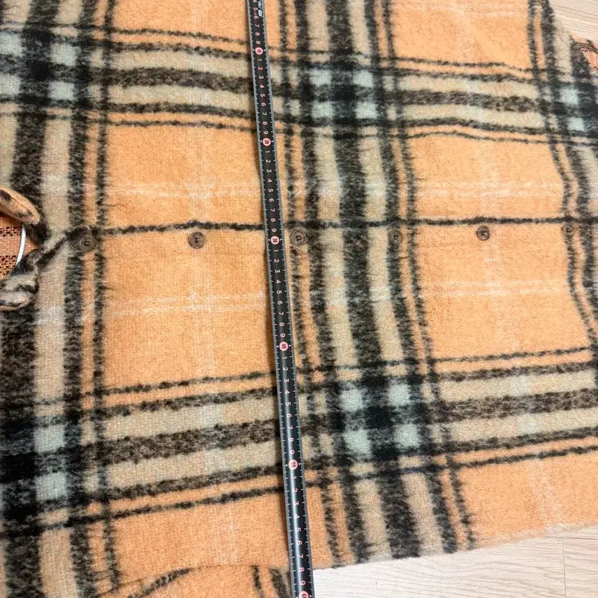 [BUNJANG] Designer Check Pattern Oversized Shirt Jacket / 미사용 디자인 브랜드 체크 자켓 셔츠 오버핏 55667788 사이즈 F