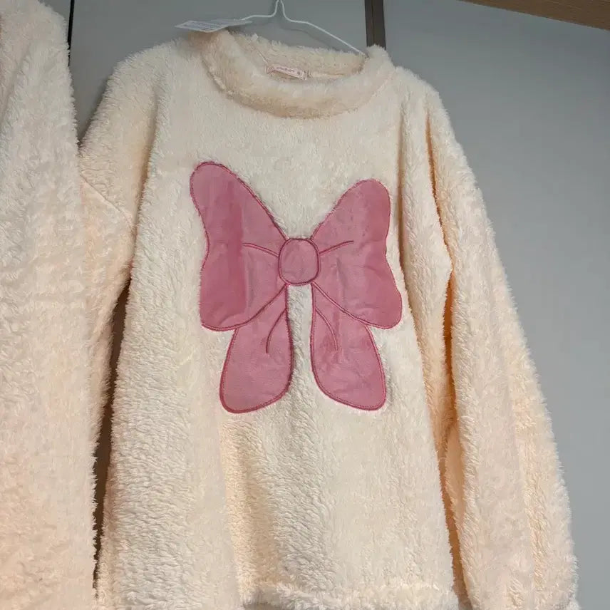 [BUNJANG] Ribbon Sleepwear Set (F) / 새상품 리본 수면 옷세트 바지 티 556677 (F)