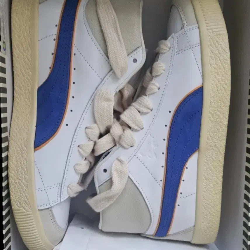 [BUNJANG] Puma Luigi Clyde Mid White Royal Sapphire / 푸마 x 루이지 클라이드 미드 화이트 로얄 사파이어