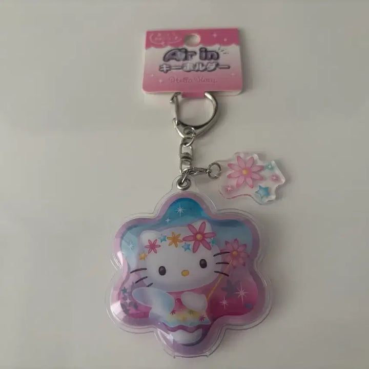[BUNJANG] Hello Kitty Flower Shaker Keyring / 헬로키티 플라워 쉐이커 키링