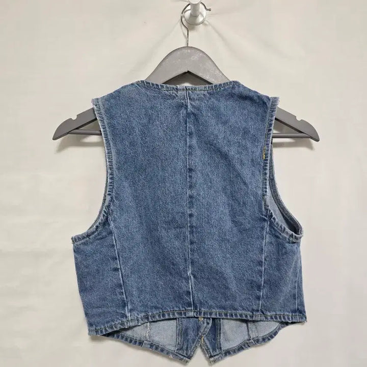 [BUNJANG] Zara Light Wash Denim Vest Women's 90 / 자라 연청 데님 조끼 청베스트 여90. 0126