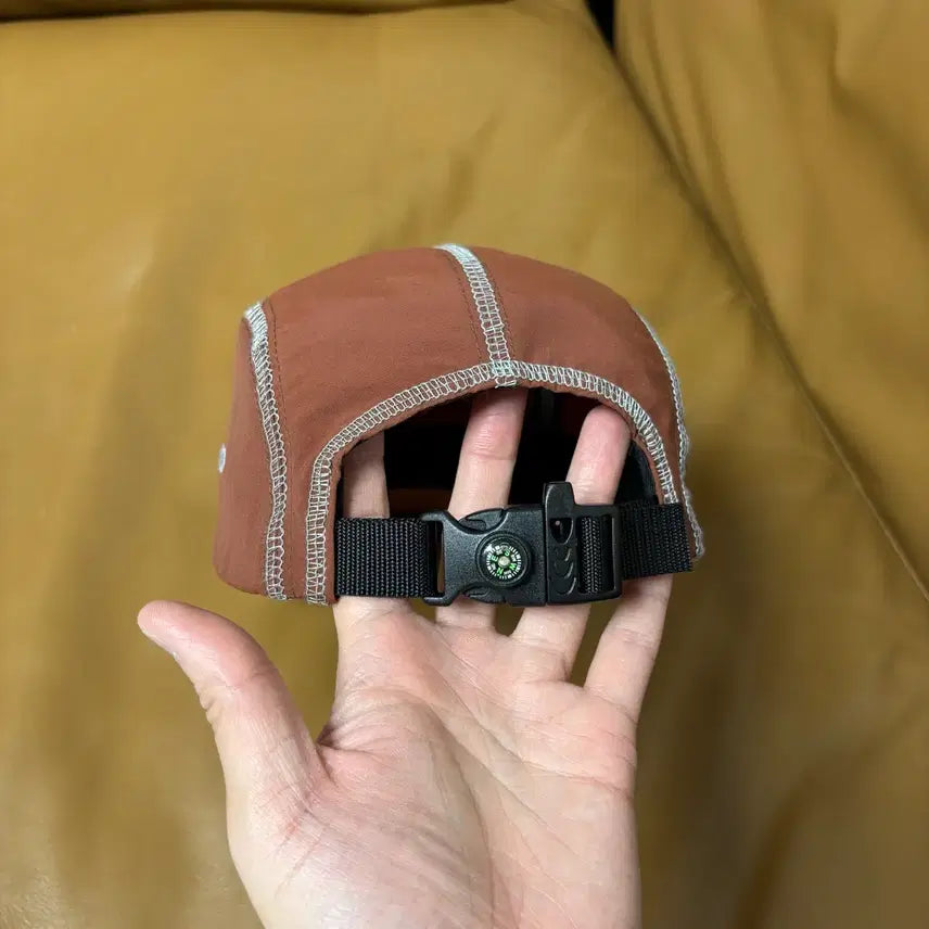 [BUNJANG] Supreme 23ss Reflective Stitch Camp Cap Brown / 슈프림 캠프캡 모자 박스로고 23ss 리플렉티브 스티치 브라운