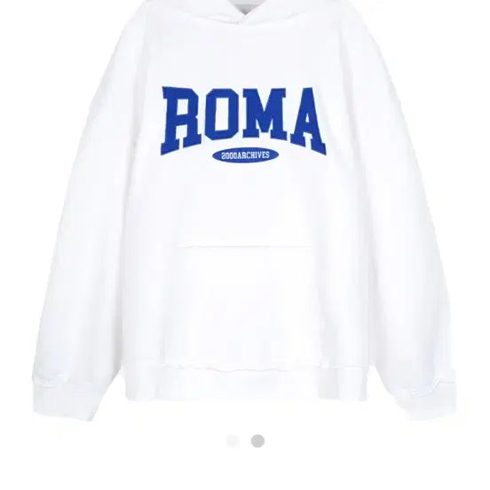 [BUNJANG] 2000 Archive Roma Hoodie White / 2000 아카이브 Roma 후드티 화이트