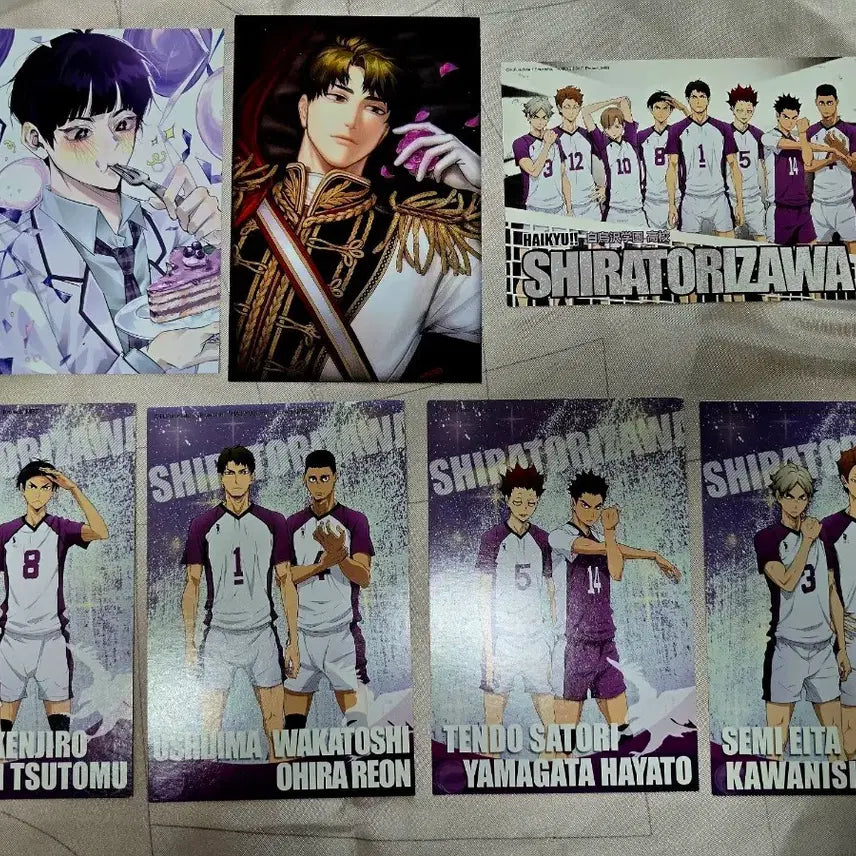 [SOLD OUT] 하이큐 시라토리자와 굿즈 일괄[카드, 아크릴, 엽서, 극장판 특전]