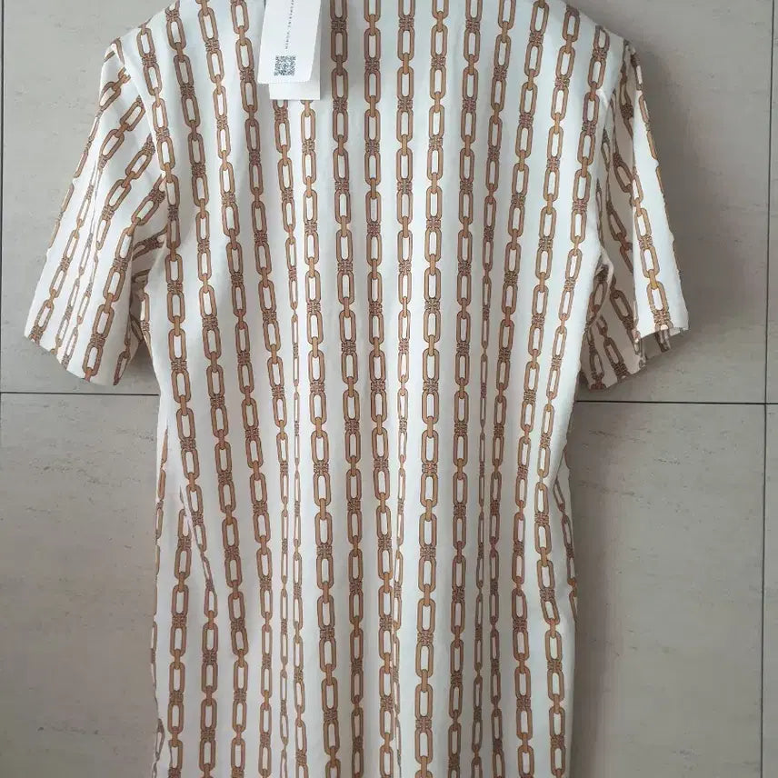 [BUNJANG] Tory Burch Chain Pattern Polo Shirt / 토리버치 체인 폴로셔츠