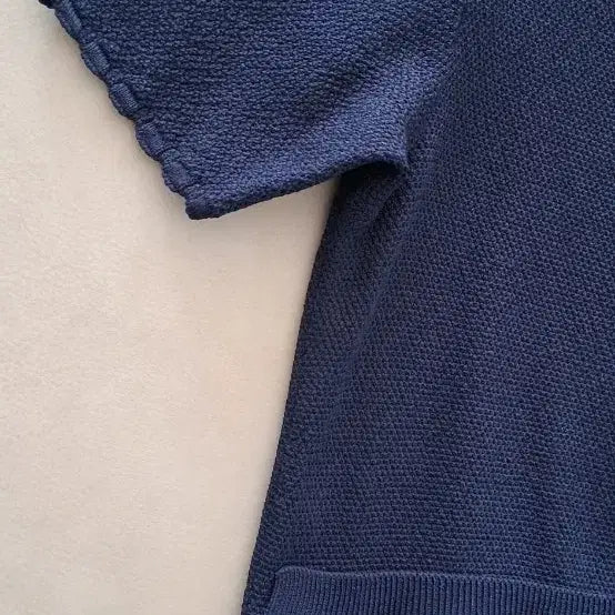 [BUNJANG] Sisley Flower Pattern Knit Mini Dress / 시슬리 플라워 캉캉 니트 반팔 원피스. 44반 55