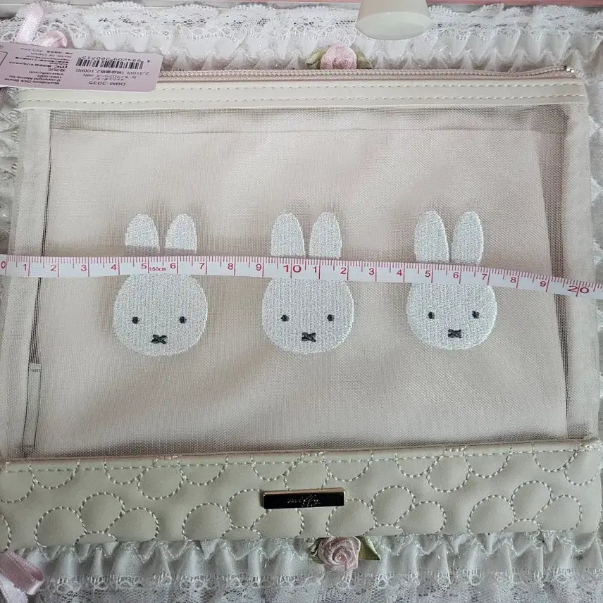 [BUNJANG] Miffy Flower Square Pouch / (일본정품) 한정판 미피  플라워 사각 파우치/ 미니 파우치