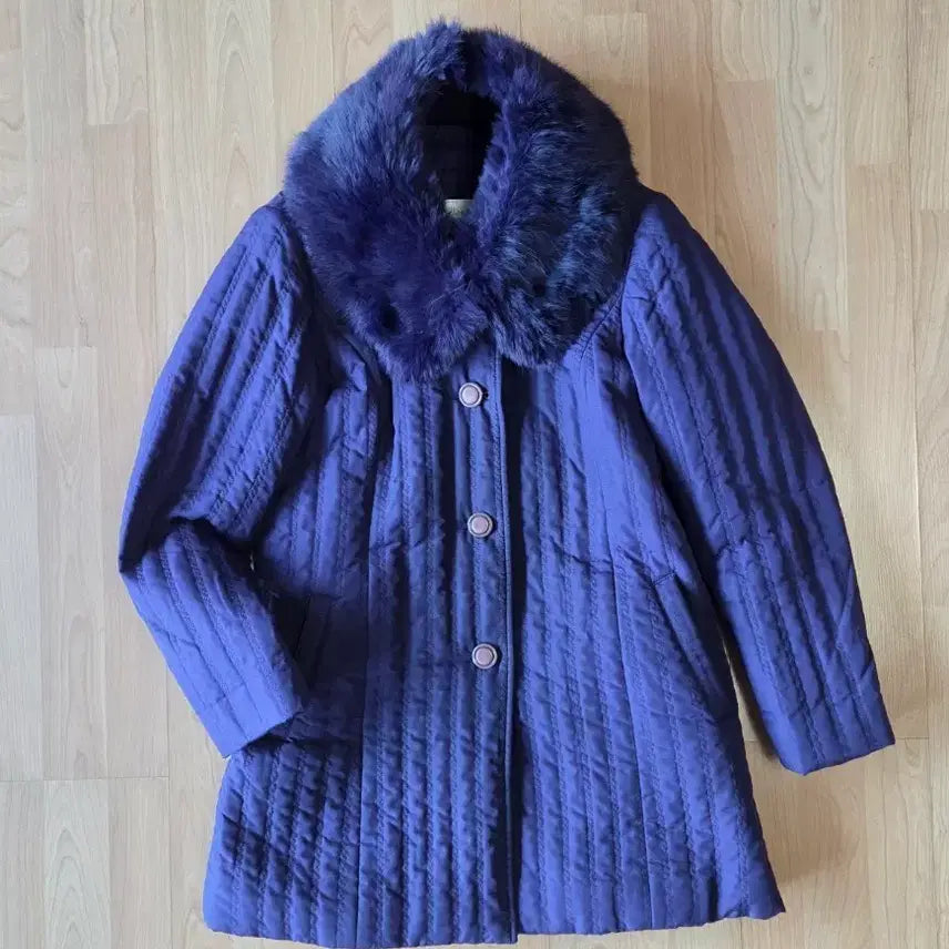 [BUNJANG] Mom's Purple Jacket & Scarf Set / 따뜻한 보라색 엄마들 자켓  목도리 세트