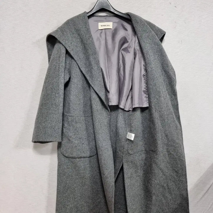 [BUNJANG] Handmade Wool Long Coat (Women's Size 66) / ㅡ미미씨엘 핸드메이드 모직 롱코트 여66 ㅡ0126