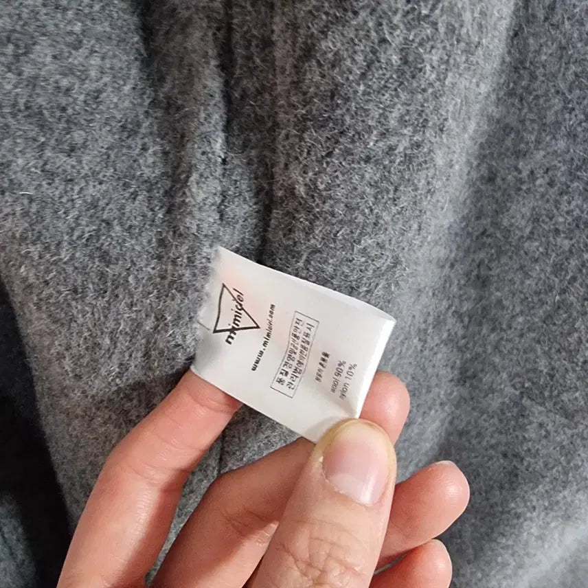 [BUNJANG] Handmade Wool Long Coat (Women's Size 66) / ㅡ미미씨엘 핸드메이드 모직 롱코트 여66 ㅡ0126