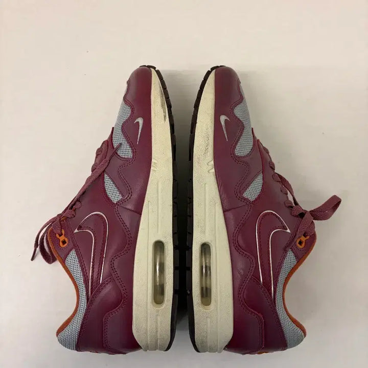 [BUNJANG] Nike Air Max 1 Patta Burgundy Sneakers / 나이키 에어맥스1 Patta 버건디 280