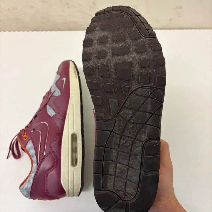 [BUNJANG] Nike Air Max 1 Patta Burgundy Sneakers / 나이키 에어맥스1 Patta 버건디 280