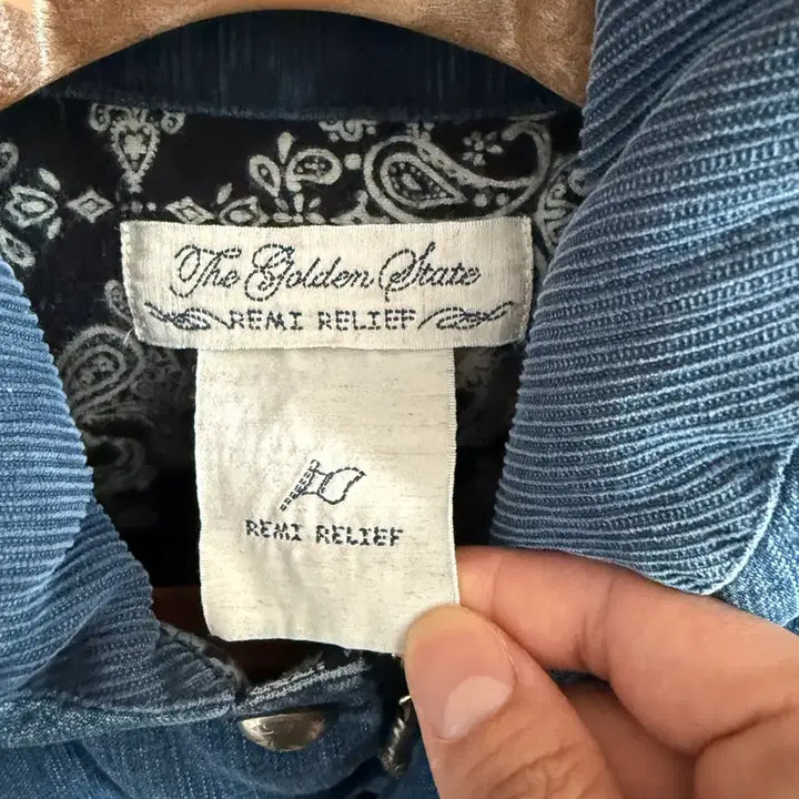 [BUNJANG] Remi Relief Denim Down Vest XL / 레미릴리프 데님 다운베스트 XL