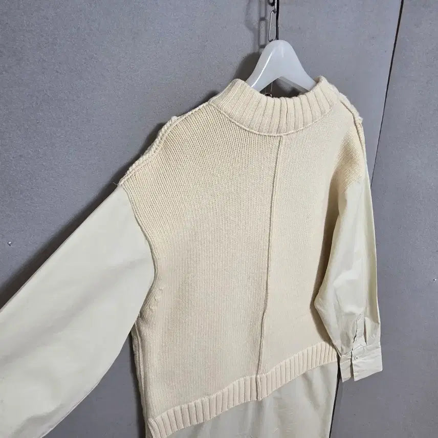 [BUNJANG] FF Wool Knit Color Block Dress / 울니트배색 멋스런 원피스 FF  n2600