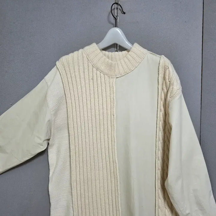 [BUNJANG] FF Wool Knit Color Block Dress / 울니트배색 멋스런 원피스 FF  n2600