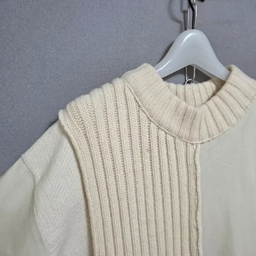 [BUNJANG] FF Wool Knit Color Block Dress / 울니트배색 멋스런 원피스 FF  n2600