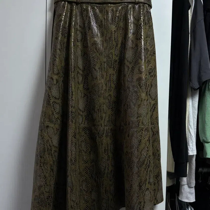 [BUNJANG] Andersson Bell Pleated Khaki Midi Skirt / 앤더슨벨 플리츠 카키 치마 xs