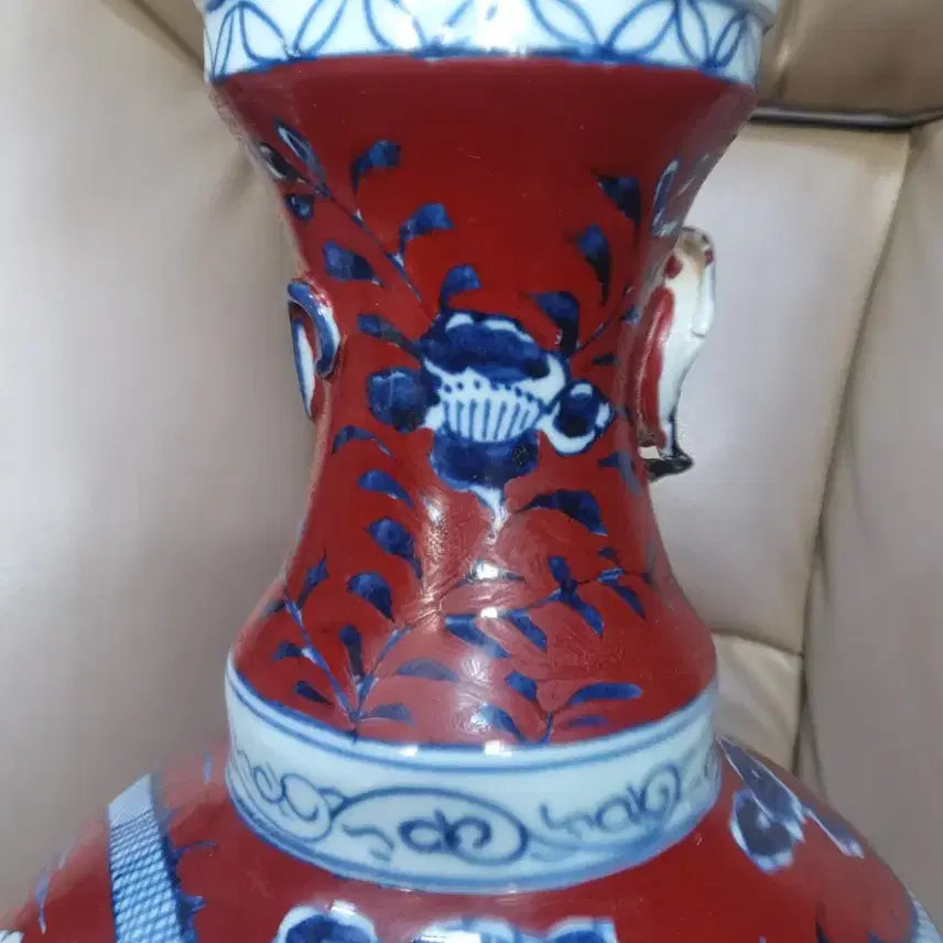 [BUNJANG] Unknown Dynasty Celadon Porcelain Vase / 원대기물/홍유.청화/운용문.관구병